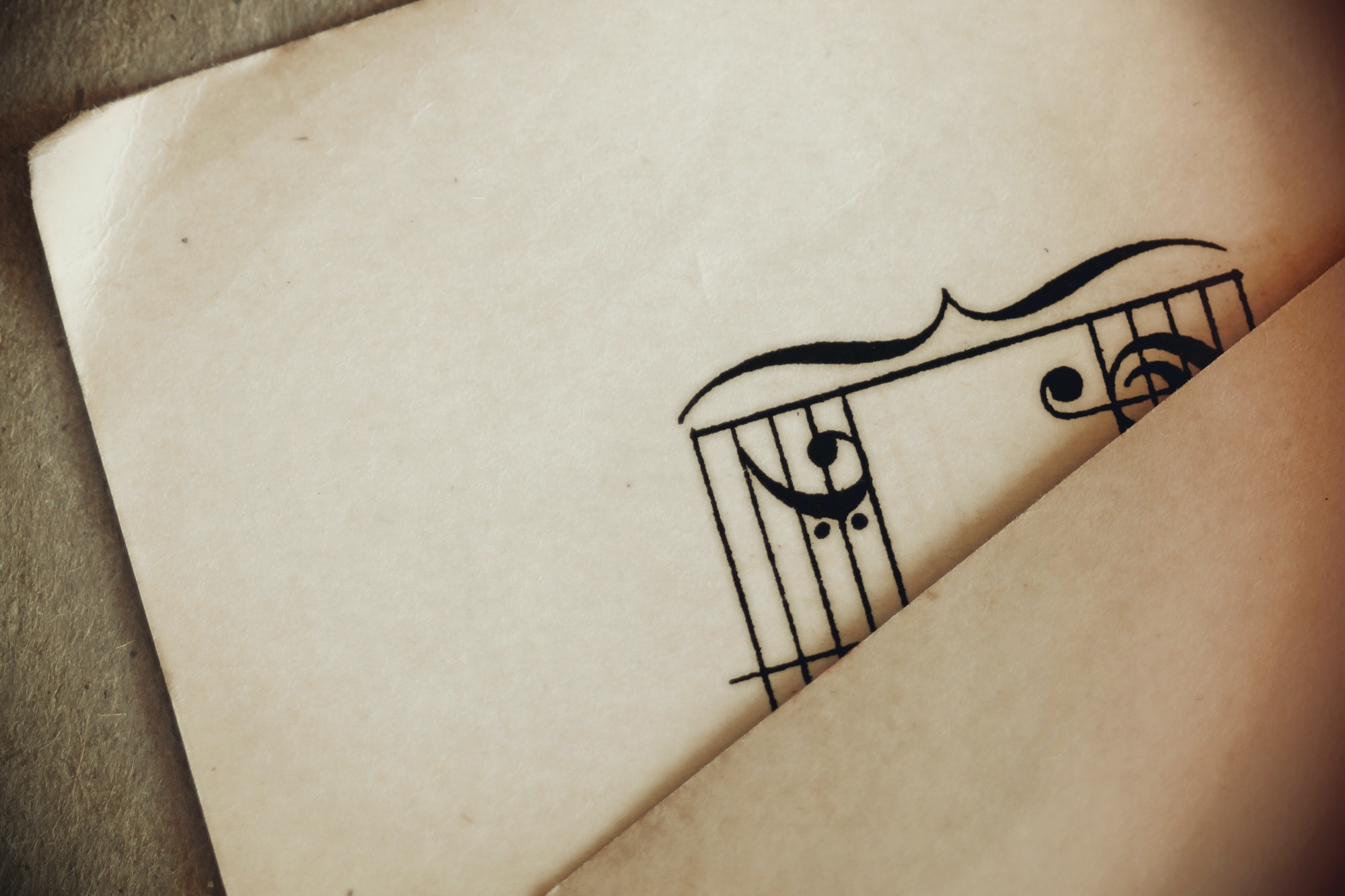 Vintage music sheets